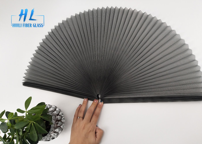 1.4m-3.0m Lebar Lipat Fly Screen 0.35mm Ketebalan untuk instalasi Fleksibel