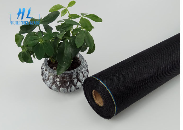 90G 110G 18 * 16 Layar Jendela Serangga Fiberglass Dalam Warna Abu-Abu Atau Hitam