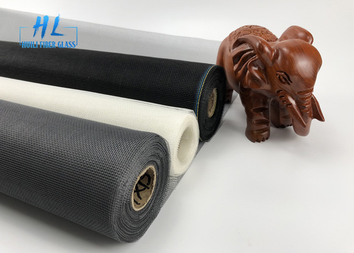 1.2m Dark Fiberglass Mesh Fabric With Hook Closure 18*16 Mesh 30m Panjang