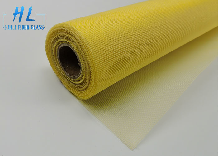 Warna Kuning 18*16 120g Serat Kaca Insect Screen Untuk Pintu & Jendela