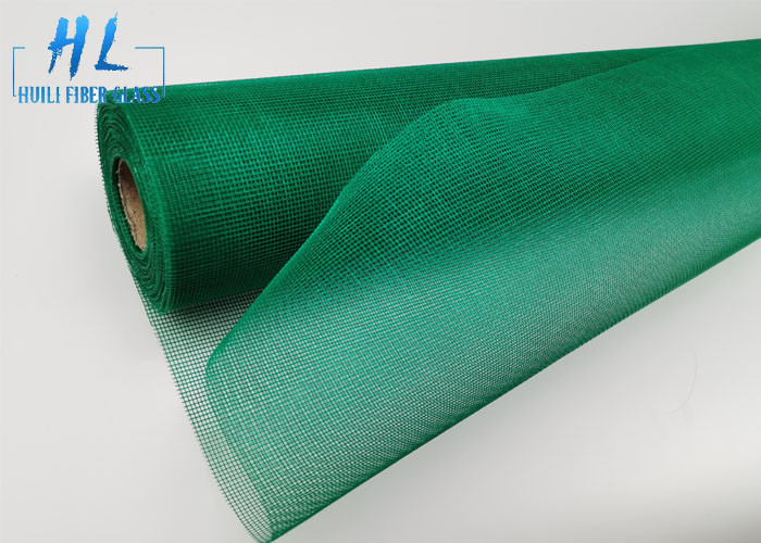 Hijau Berwarna 17 * 15 / Inch Mesh Fiberglass Nyamuk Jendela Kelambu