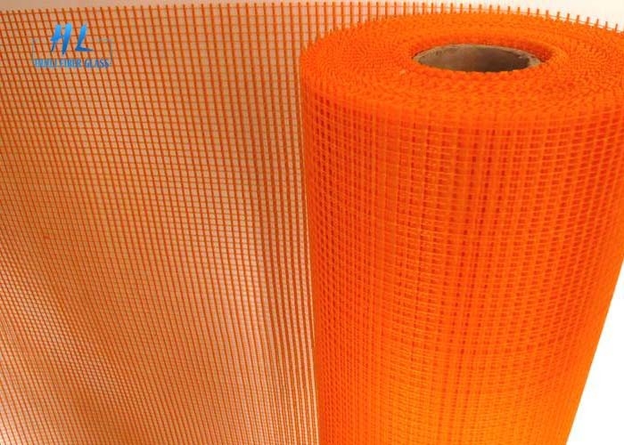 Soft Mesh 145g 5 * 5mm Orange Fiberglass Serangga Mesh Untuk Penguatan