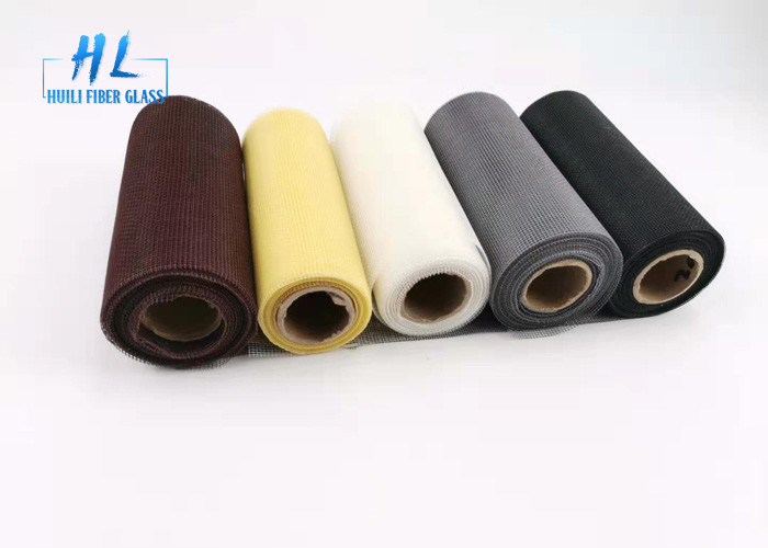 Lingkungan 17 * 14 105gsm Fiberglass Serangga Mesh Warna Hitam