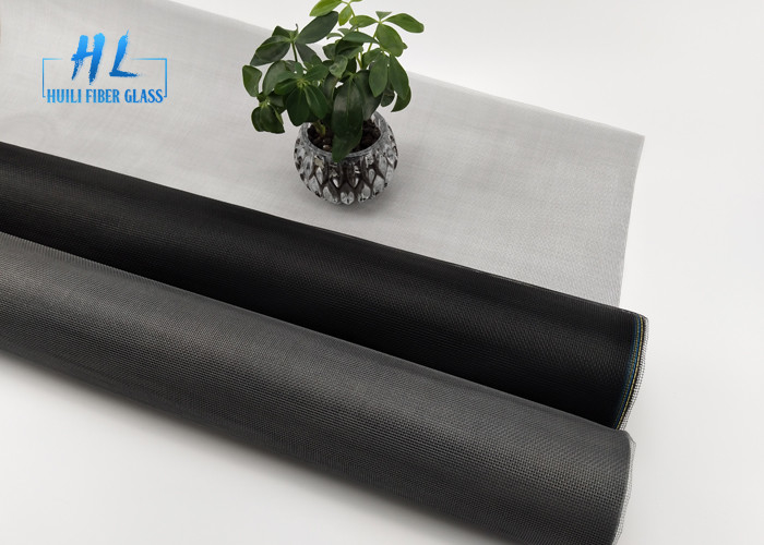 Standar Warna Serat Kaca Fly Screen Serat Kaca Mosquito Mesh dengan 0.011 Inch 18 * 16 Mesh