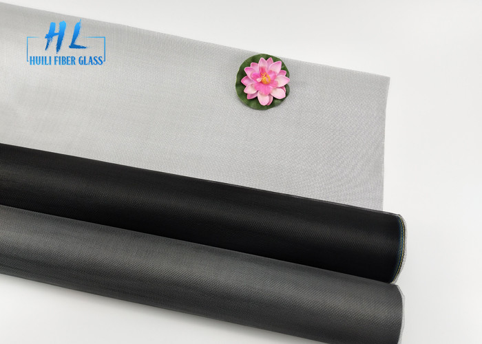 20 * 22 Ukuran Jala Fiberglass Layar Terbang Serangga Mesh PVC Dilapisi Perawatan Permukaan