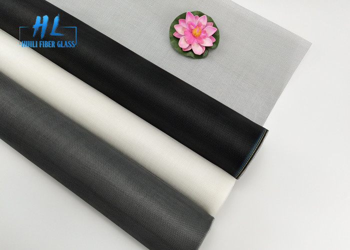Waterproof Plain Weave Fiberglass Fly Screen Hijau Warna Khusus 0.011 Inch Hook Close Way