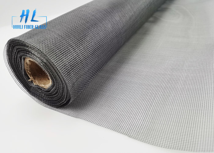 Fire Resistant Fiberglass PVC Coated Mesh 18*16 Tenun polos untuk Pencegahan Nyamuk 100m Rolls
