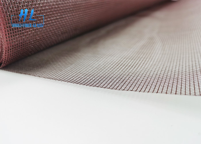 Fire Resistant Fiberglass PVC Coated Mesh 18*16 Tenun polos untuk Pencegahan Nyamuk 100m Rolls
