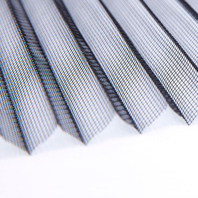Disesuaikan Lipat Pleated Mosquito Net Insect Screen Untuk Pintu Geser