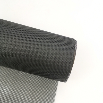 280g/m2 Hitam atau Grey PET Mesh Screen Roll 1-3m Lebar 30m sampai 100m Panjang