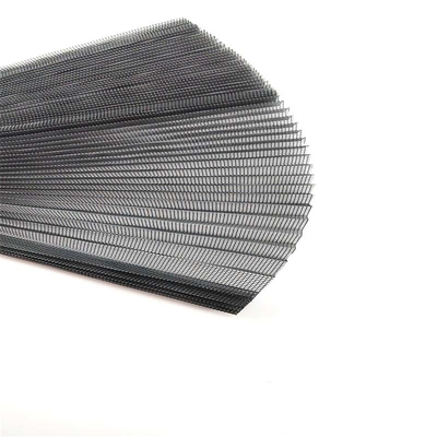 14mm Tinggi Pleated Plisse Insect Screen Menyimpan Ruang Low Maintenance Dengan Lebar Plisse 0,5-3,5m