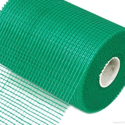 1m lebar putih dilapisi Fiberglass Mesh tahan alkali tahan alkali