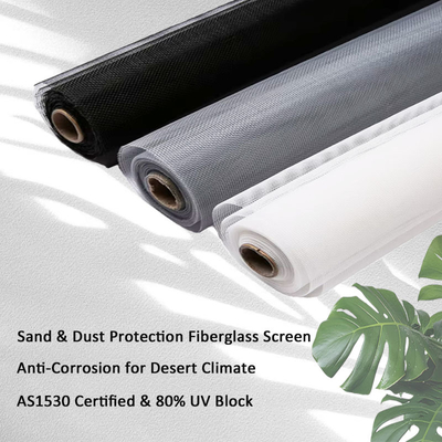 Kasa Nyamuk Fiberglass Kekuatan Tarik Tinggi 800N Dengan Lapisan PVC Warna Oranye Dan Biru