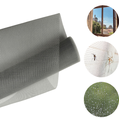 Disesuaikan 22*22 Serat kaca Mosquito Mesh Dengan Lapisan Kuning 0.28mm Wire Diameter Dan 1,2m Lebar