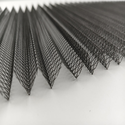 Layar Jendela Pintu Geser Lipat 45g Polyester Pleated Insect Screen With Plisse Lebar 0,5-3,5m