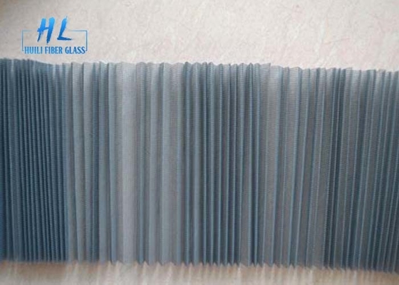 18mm Tinggi Lipat 20x20 Mesh Resistance UV Pleated Insect Screen untuk jendela dan pintu