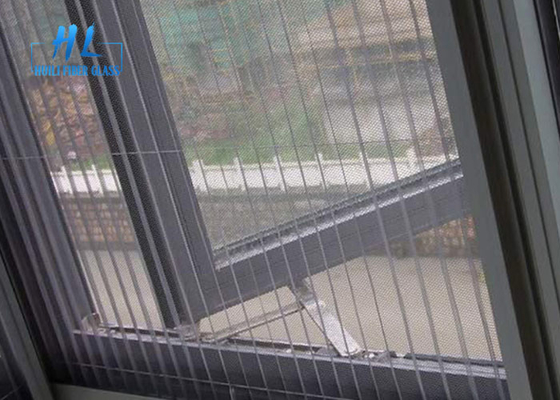 Layar Polyester Plisse Insect Eco - Friendly Umur Panjang Tahan Debu