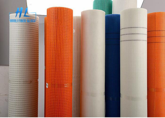 Orange Fiberglass Mesh Joint Tape Tahan Alkali Untuk Plester Dan Rendering