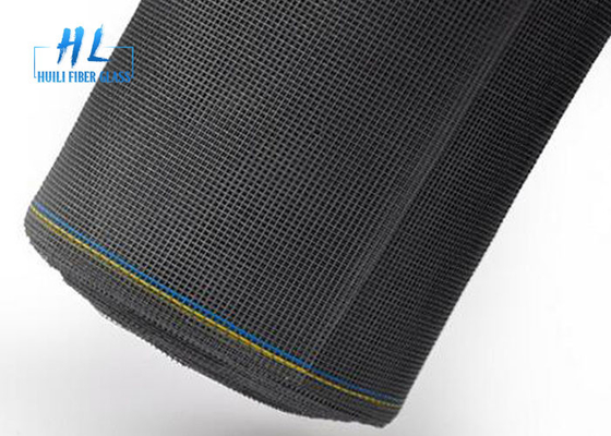 120g/M2 Berat Standar Serat Kaca Bug Screen Performance Hitam