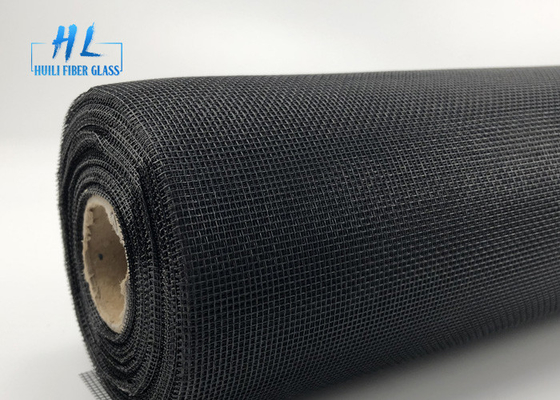 Anti Nyamuk 18 * 16 115g Abu-abu PVC Dilapisi Fiberglass Fly Screen
