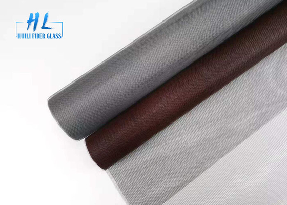 Tenunan polos Layar PVC 3ft * 100ft Fiberglass dilapisi Untuk Windows