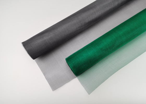 Kelambu Anti Serangga 5ft * 100ft Fiberglass Untuk Windows Silver Grey