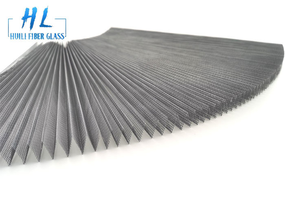 UV Resistance Anti Insect Plisse DIY Screen Tingkat Lipat Disesuaikan Panjang