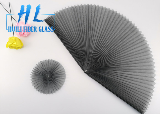 Anti Serangga Polyester PP PE Plisse Mesh Screen 30m Panjang Disesuaikan Waterproof